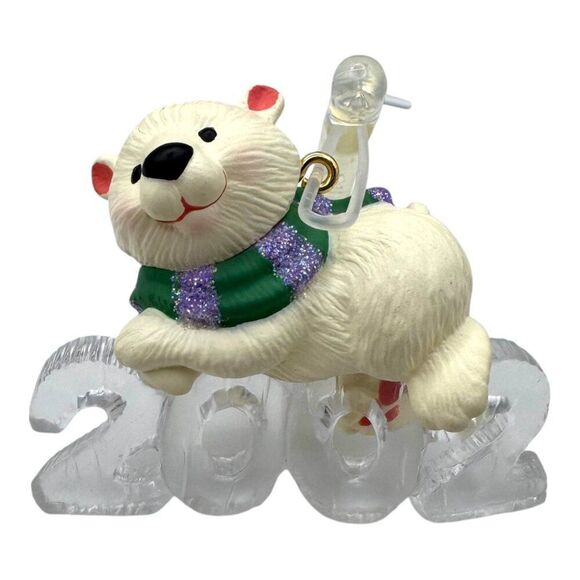 Hallmark Keepsake 2002 Cool Decade Polar Bear Ornament Vintage In Box Arctic - Picture 2 of 5